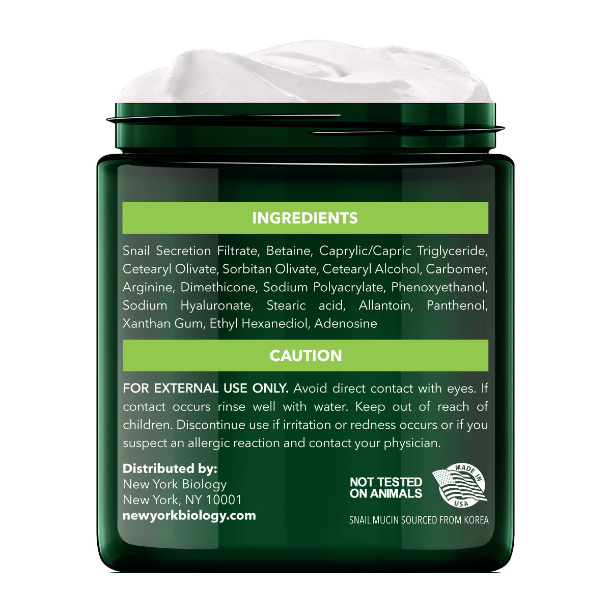 Snail Mucin Moisturizer Face Cream 4 Fl. oz