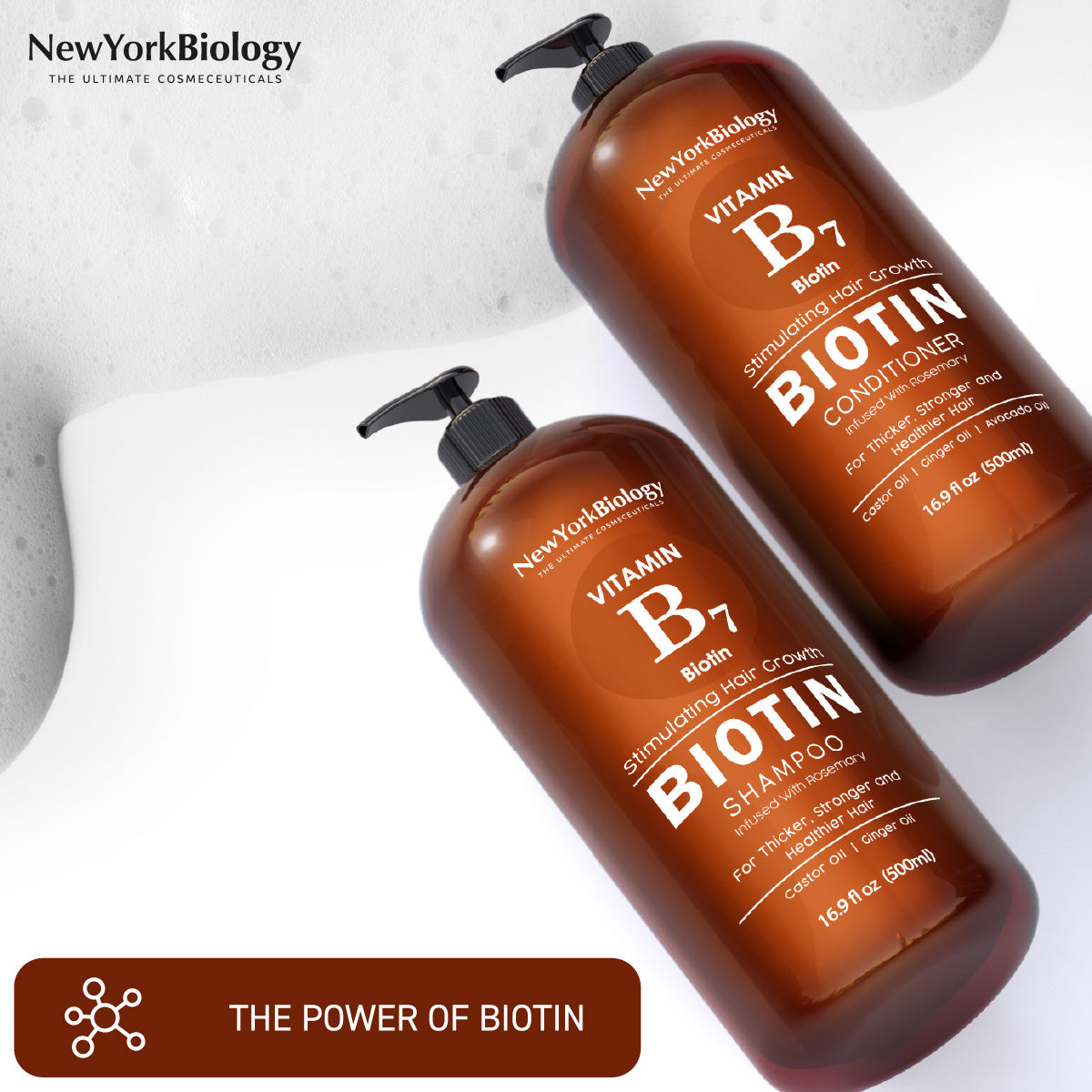 Biotin Shampoo and Conditioner Set 16 oz