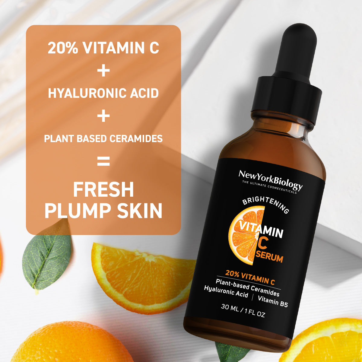 Vitamin C Serum for Face with Hyaluronic Acid 1 oz