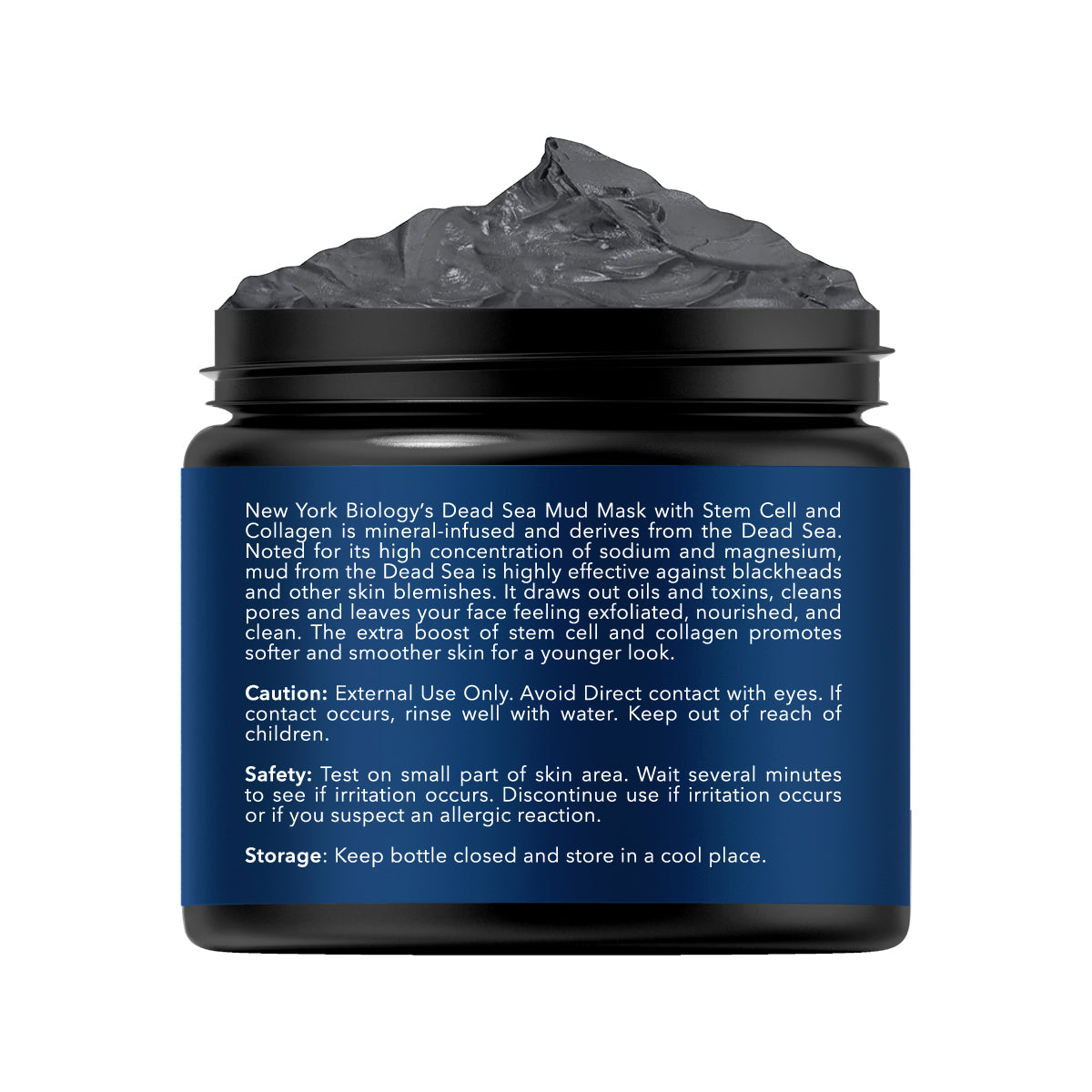 Dead Sea Mud Mask with Stem Cell and Collagen - 4 oz