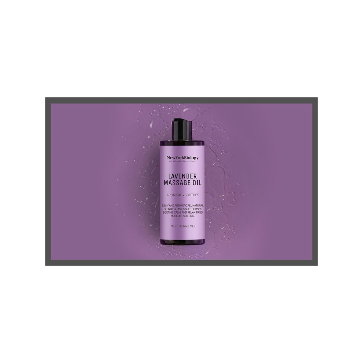 Lavender Massage Oil 16 Fl. Oz - Made with 100% Natural Oils