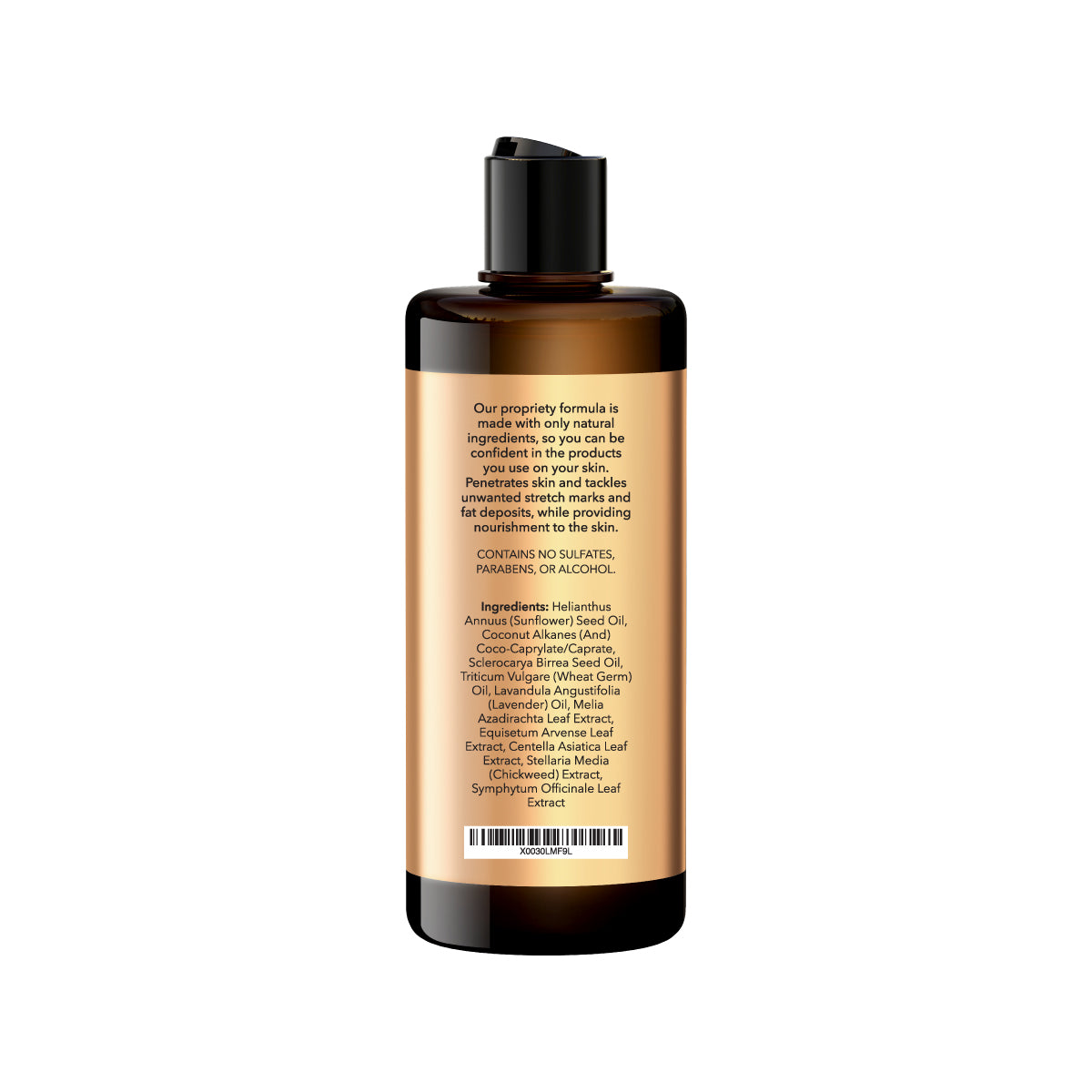 Stretch Mark Massage Oil 8 Fl Oz - Made with 100% Natural Oils