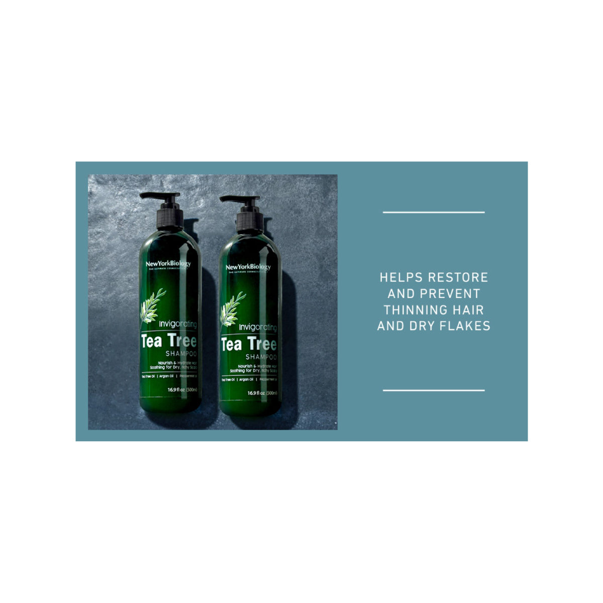 Tea Tree Shampoo and Conditioner Set - Deep Cleanser - 16.9 fl Oz