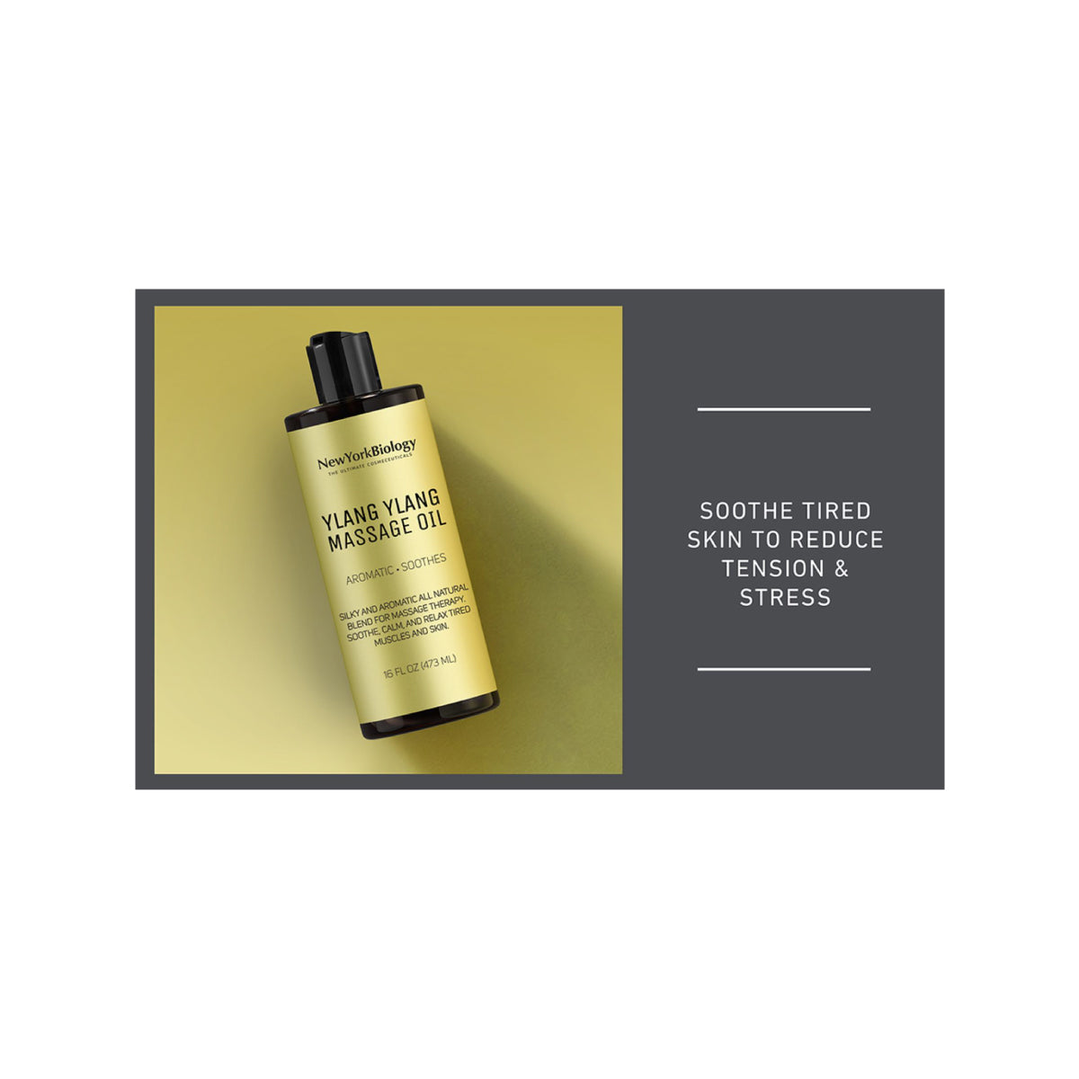 Ylang Ylang Massage Oil 16 Fl. Oz - Made with 100% Natural Oils