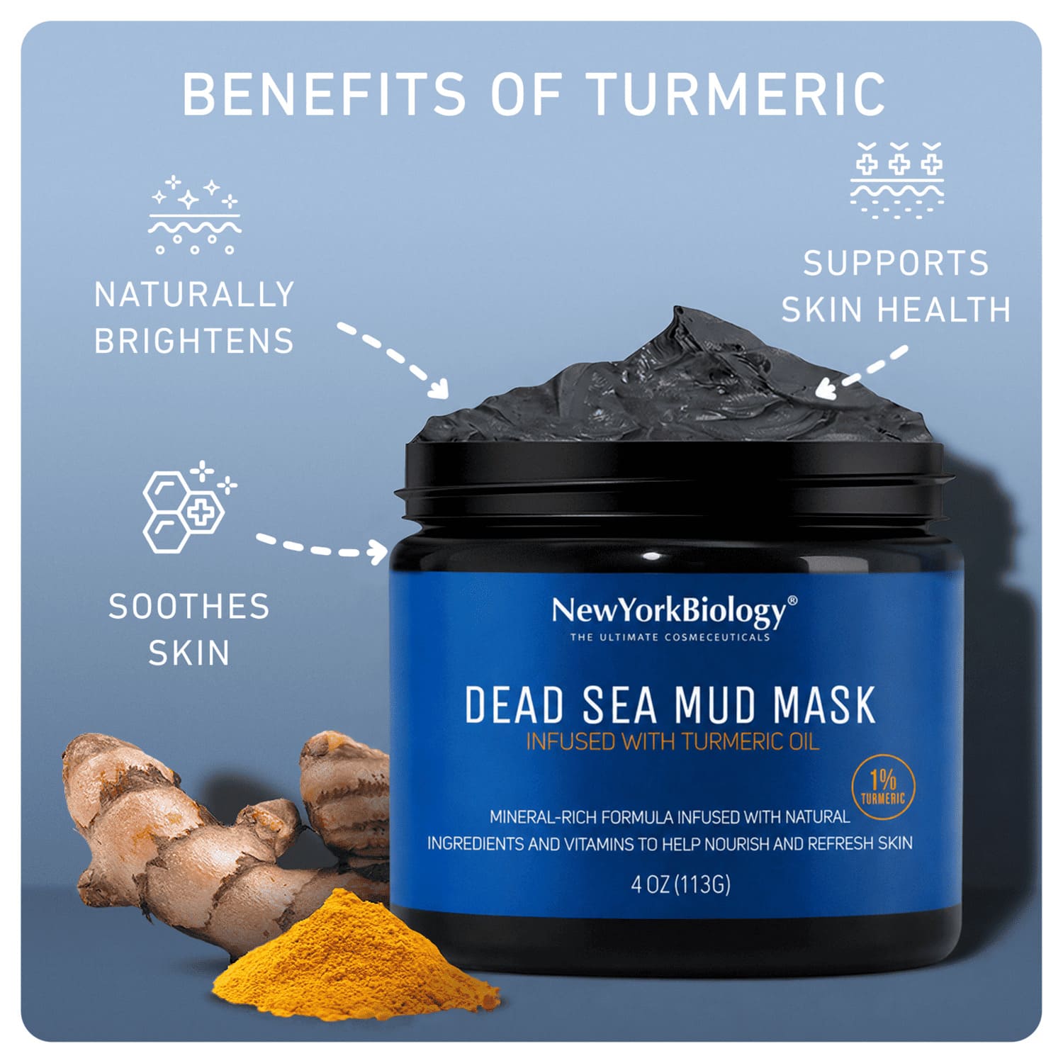 Dead Sea Mud Mask with Turmeric