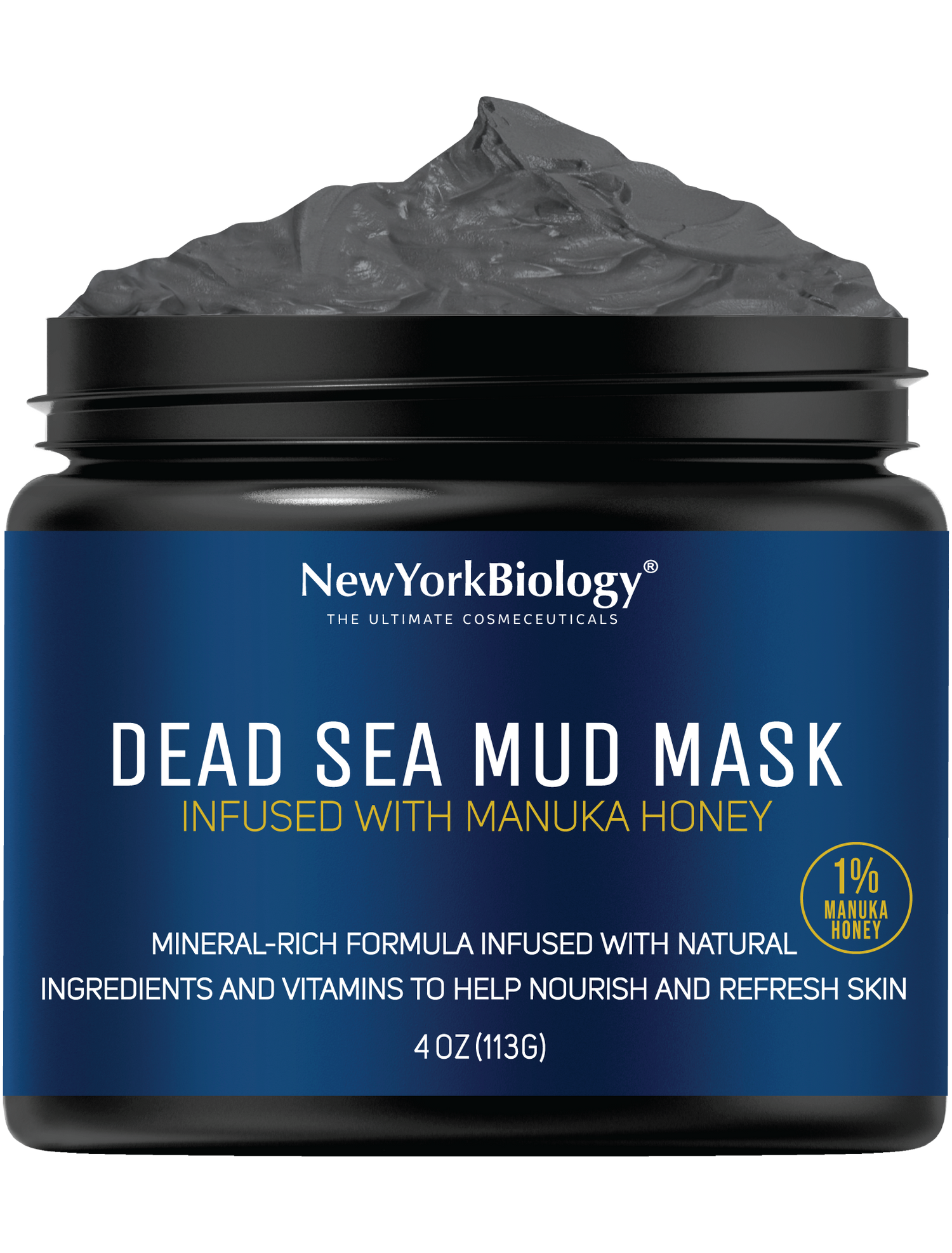 Dead Sea Mud Mask with Manuka Honey - 4 oz
