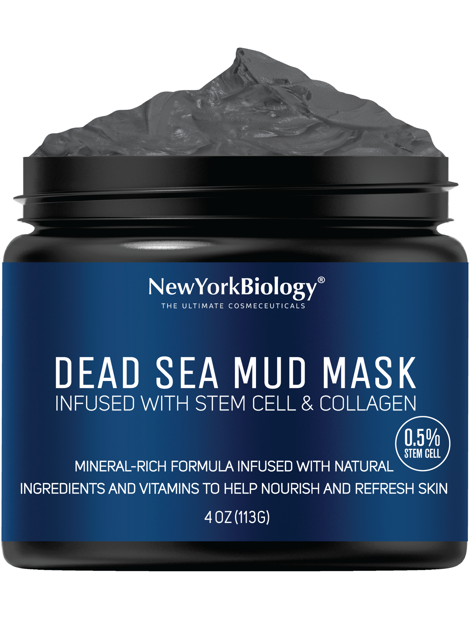 Dead Sea Mud Mask with Stem Cell and Collagen - 4 oz