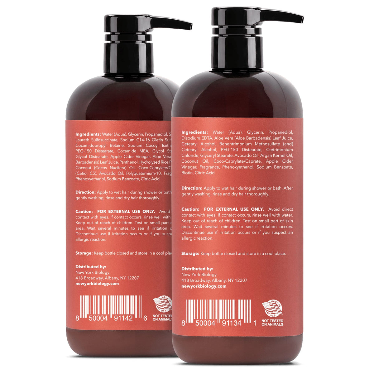 Apple Cider Vinegar Shampoo and Conditioner Set