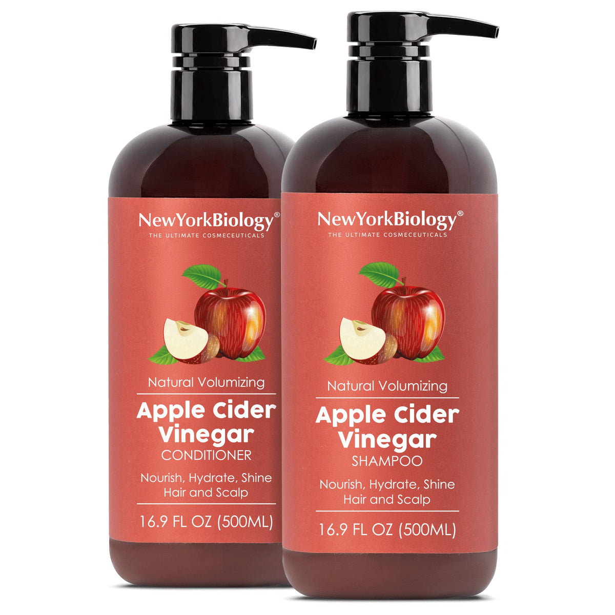 Apple Cider Vinegar Shampoo and Conditioner Set