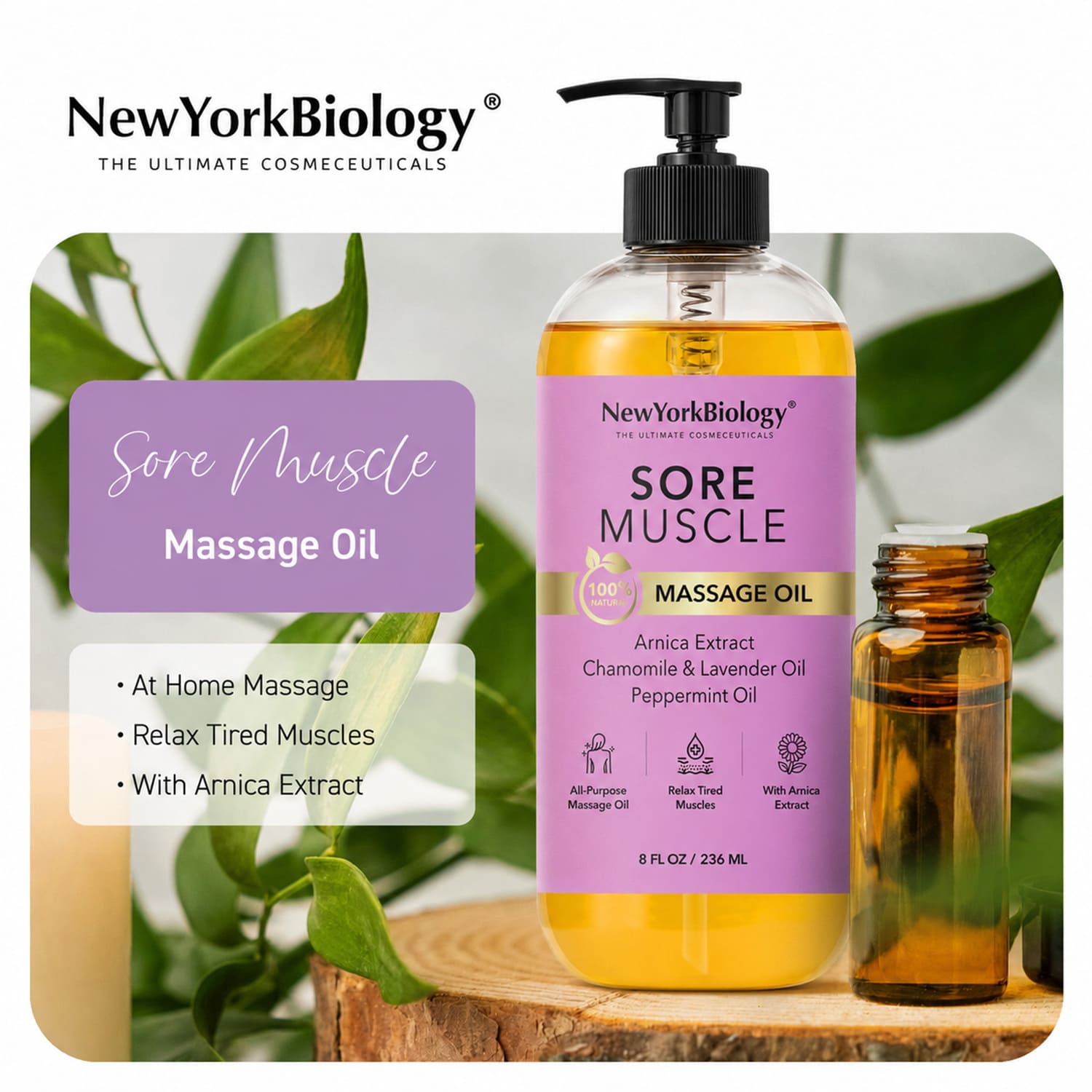 Sore Muscle Massage Oil