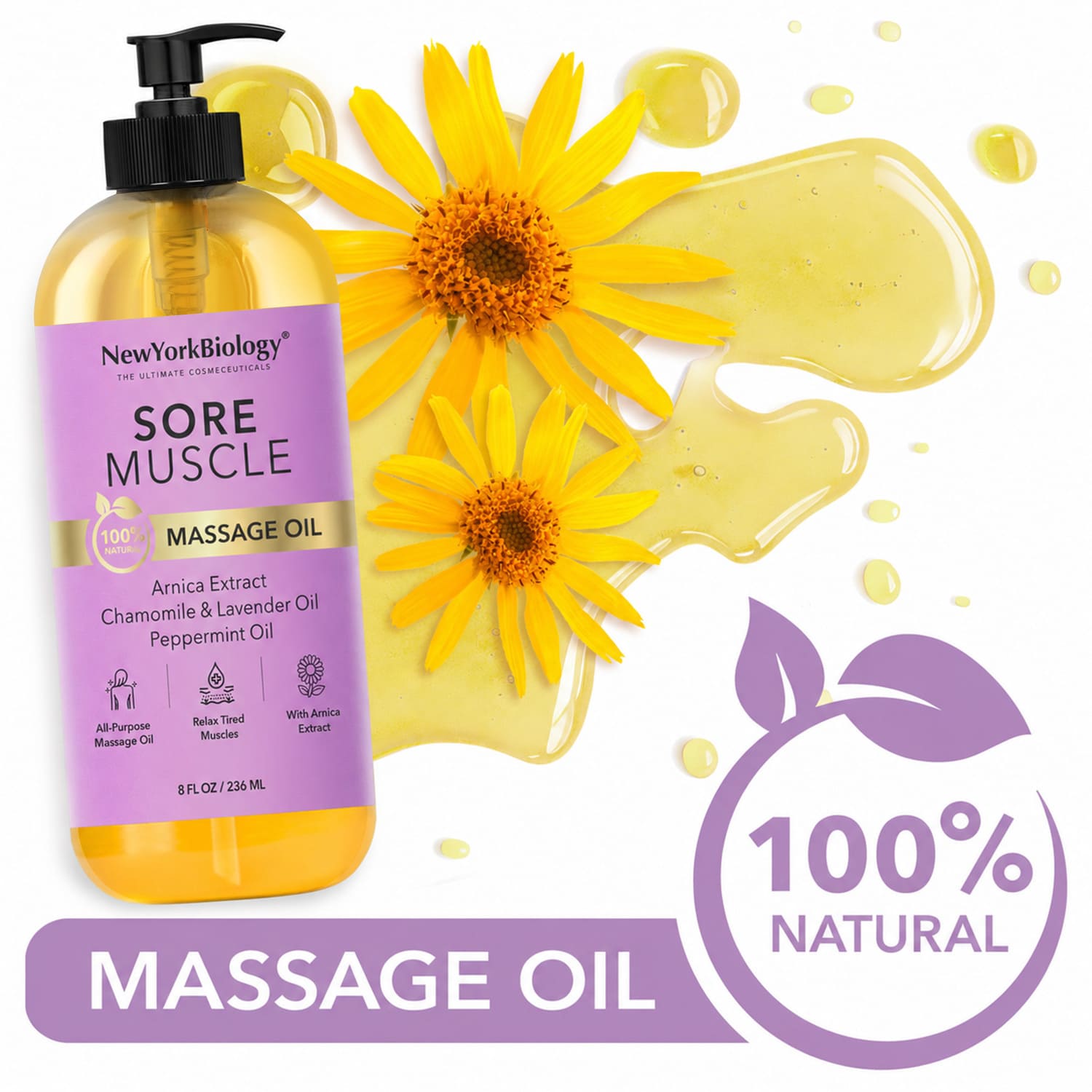 Sore Muscle Massage Oil