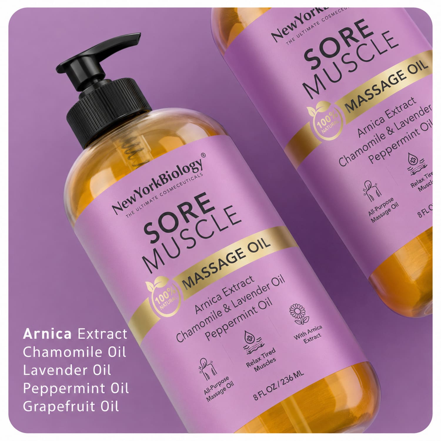 Sore Muscle Massage Oil