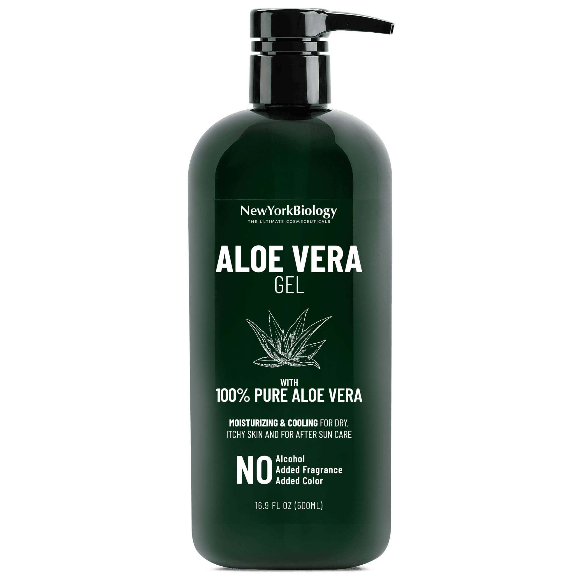 Aloe Vera Gel with Tea Tree Oil for Skin & Hair | New York Biology