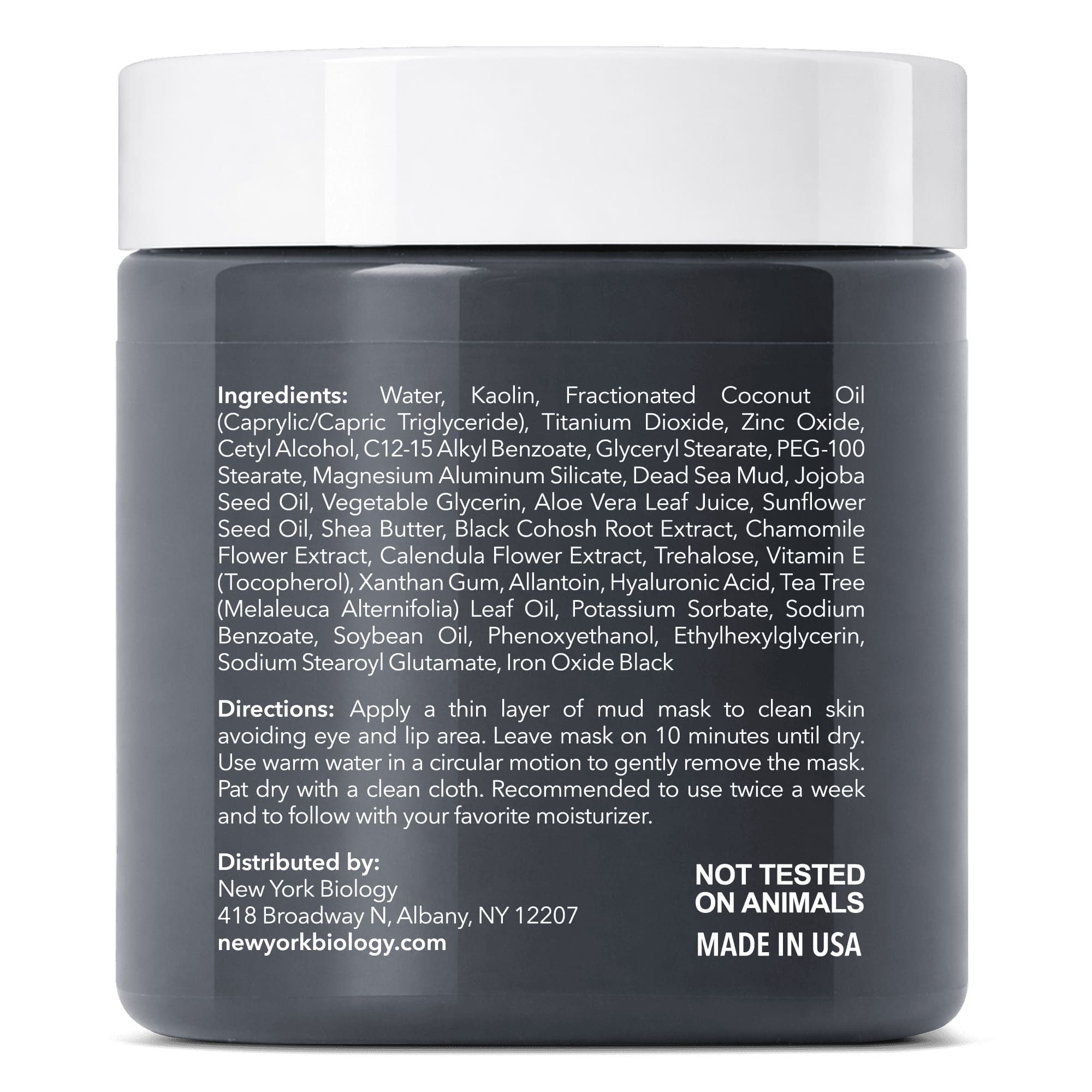 Dead Sea Mud Mask with Tea Tree for Acne & Pore Care | New York