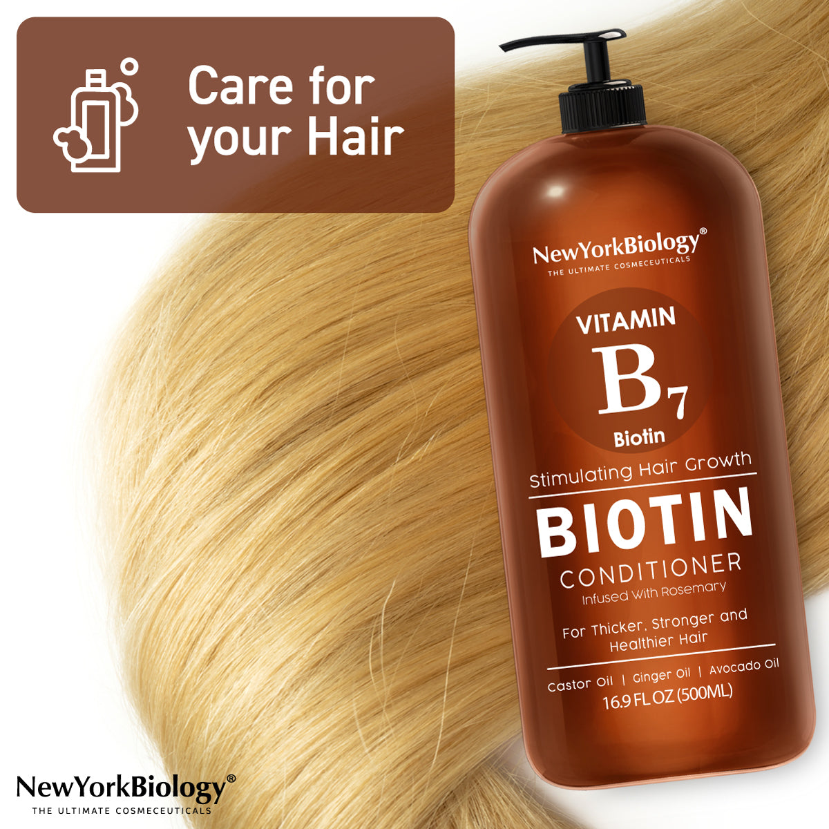 Biotin Conditioner for Hair Growth and Thinning Hair 16 oz