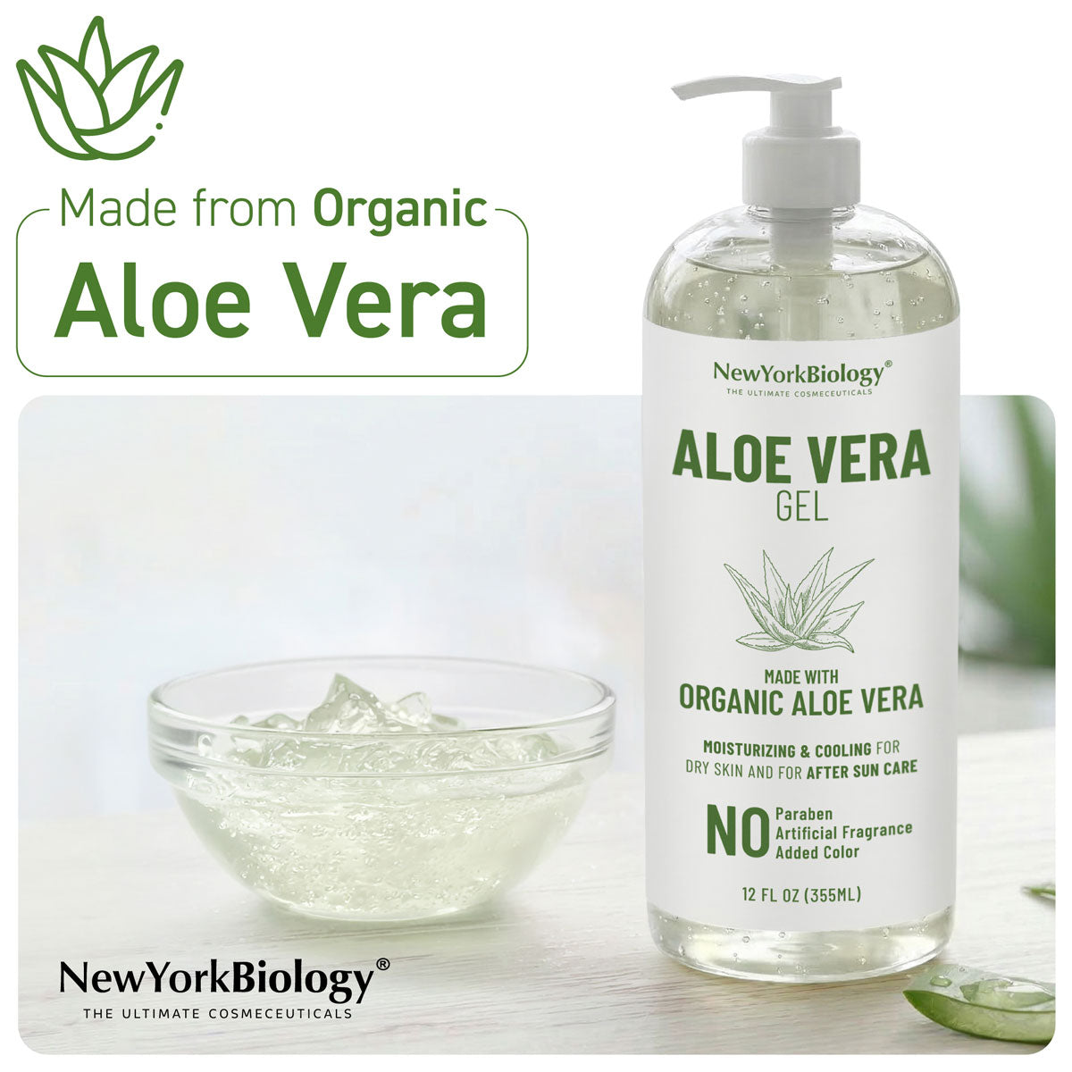 Aloe Vera Gel with Organic Aloe Vera
