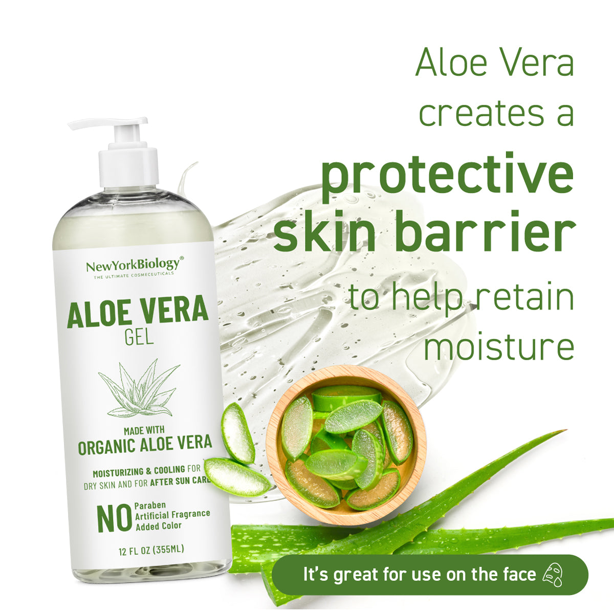 Aloe Vera Gel with Organic Aloe Vera
