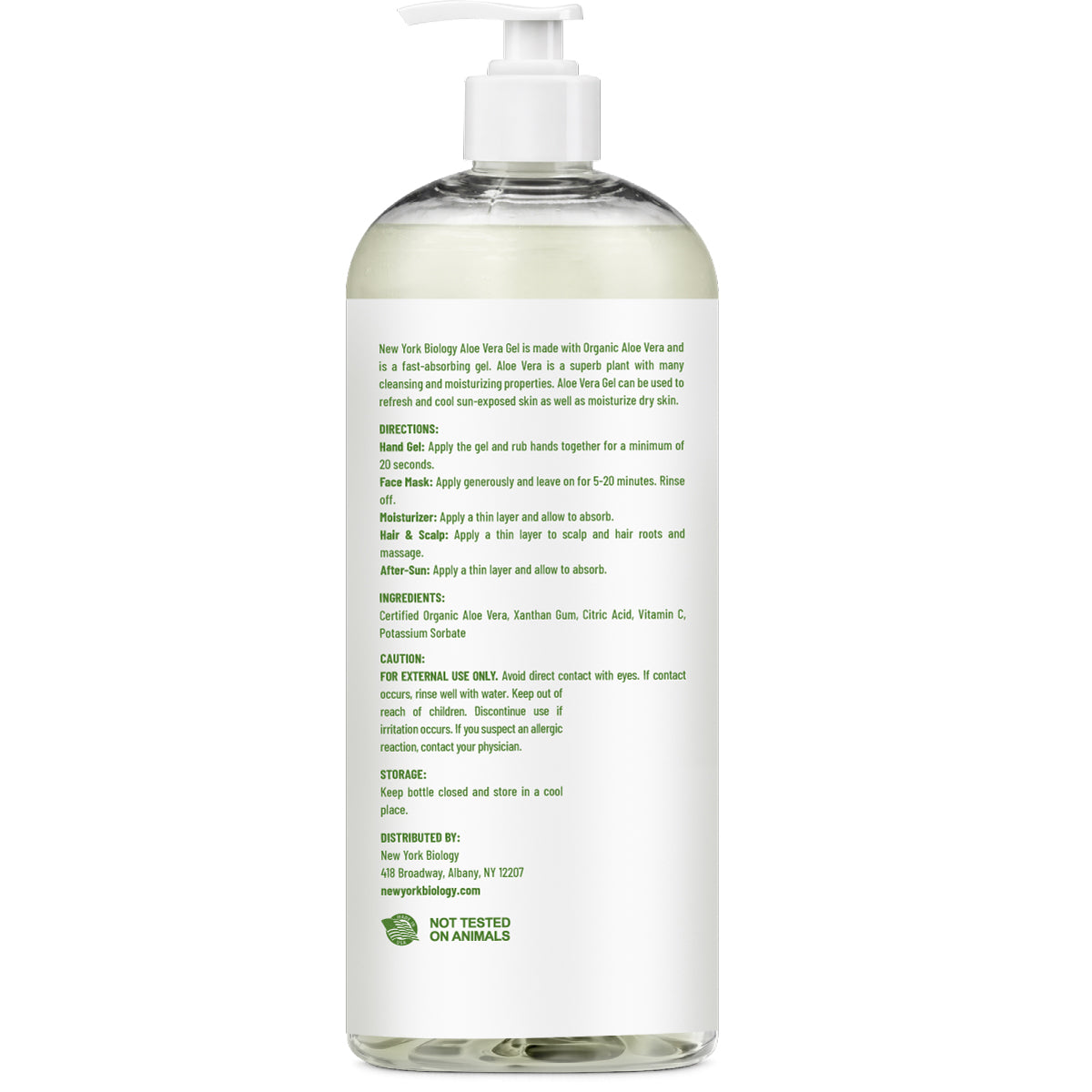 Aloe Vera Gel with Organic Aloe Vera