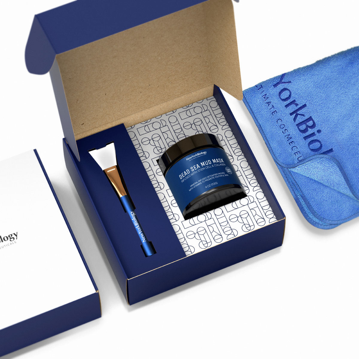 Dead Sea Mud Mask Kit with Collagen & Brush | NY Biology – New