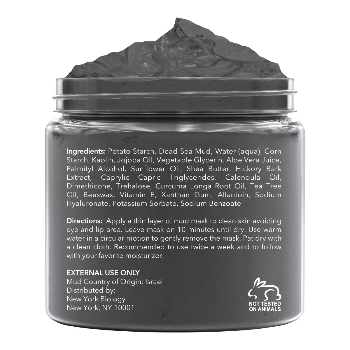 Dead Sea Mud Mask Infused with Tea Tree - 8.8 oz