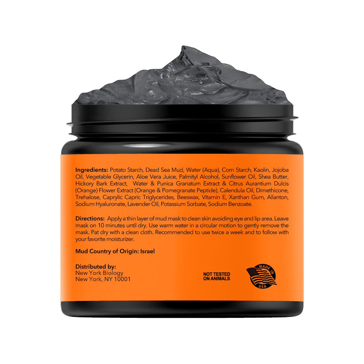 Dead Sea Mud Mask infused with Peptides - 4 oz