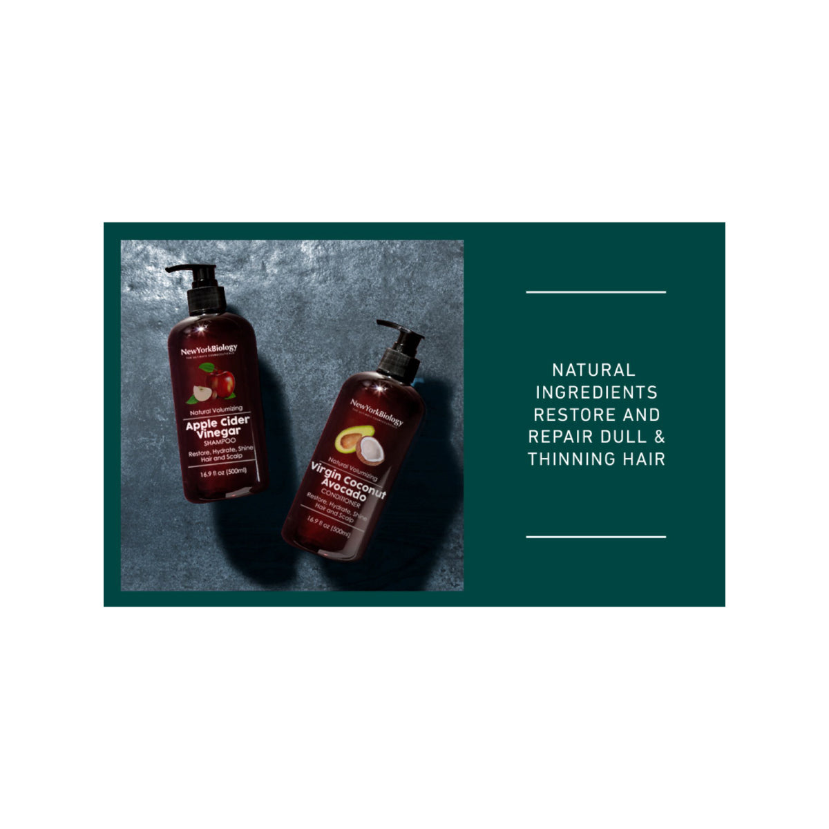 Virgin Coconut and Avocado Oil Conditioner - Helps Restore Shine, Hair Gloss - 16.9 fl Oz