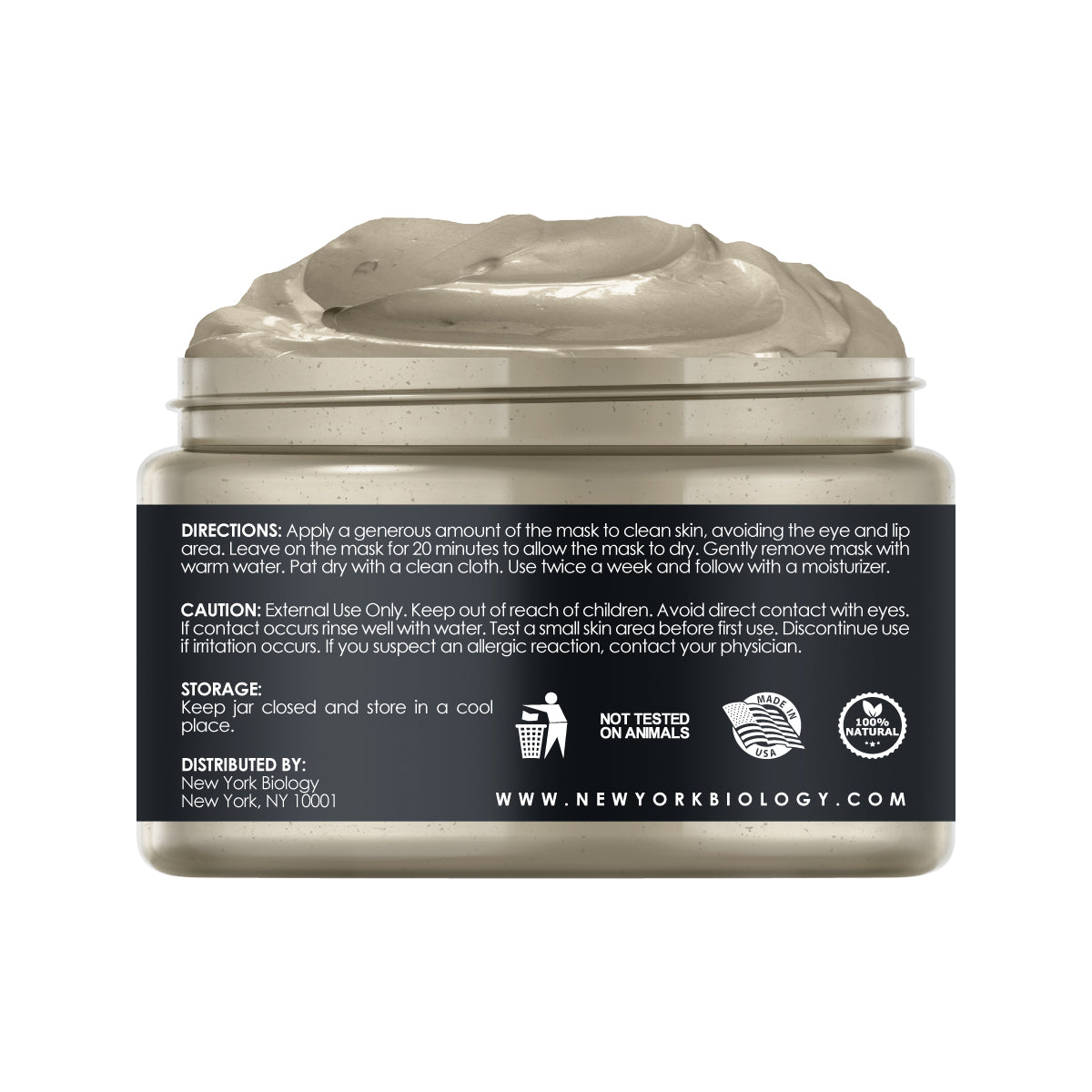 Bentonite Facial Mask 6 oz – Moisturizing and Hydrating Face Mask