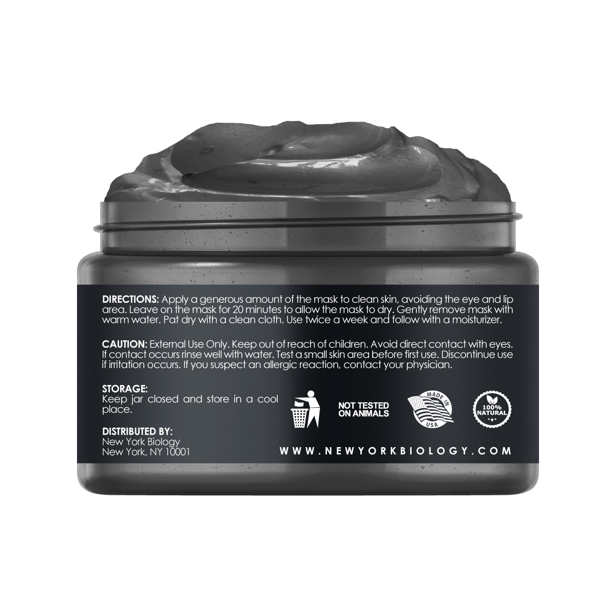 Activated Charcoal Facial Mask 6 oz