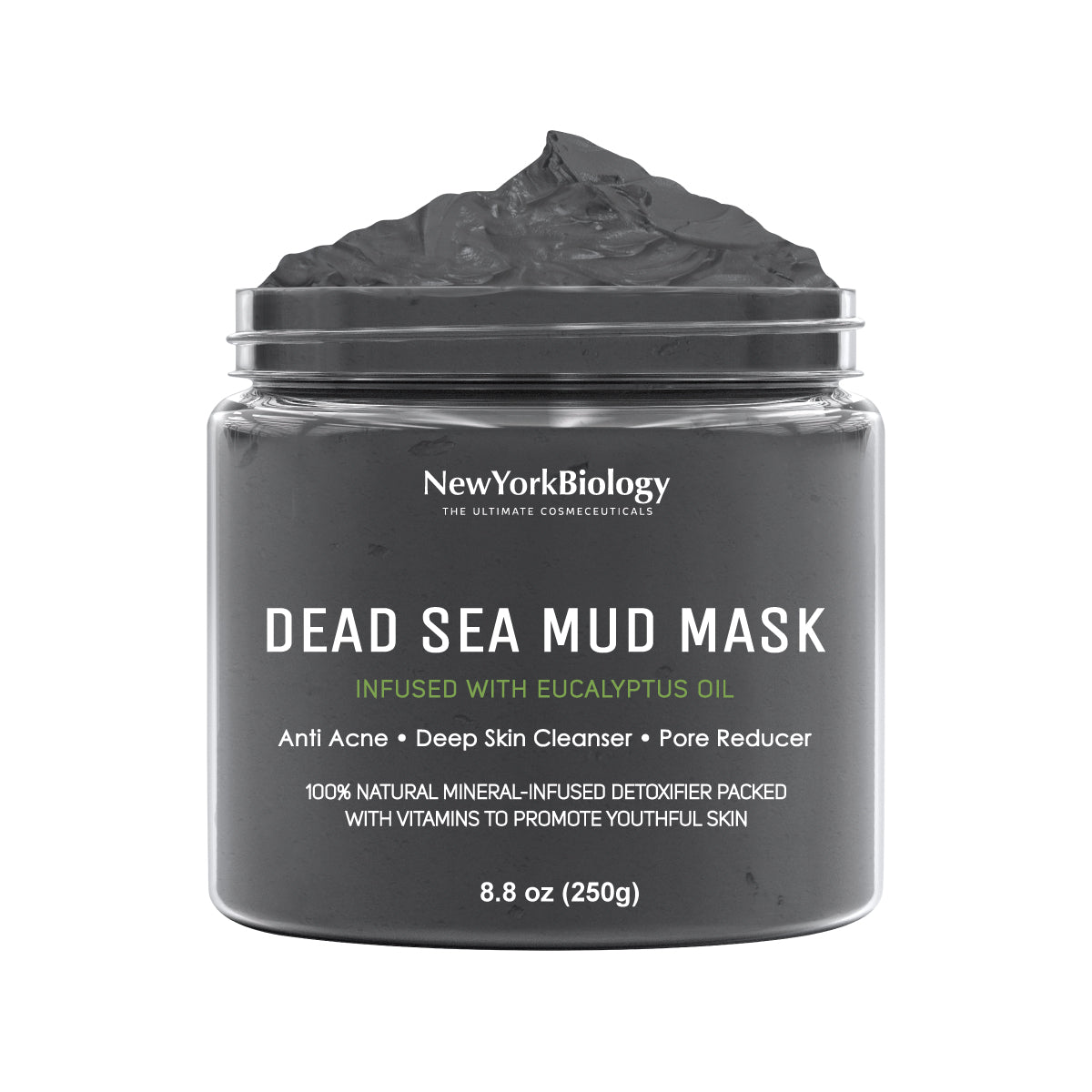 Dead Sea Mud Mask Infused with Eucalyptus - 8.8 oz