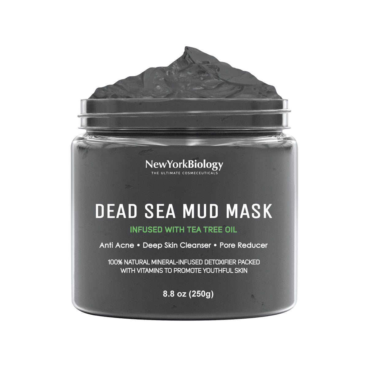 Dead Sea Mud Mask Infused with Tea Tree - 8.8 oz