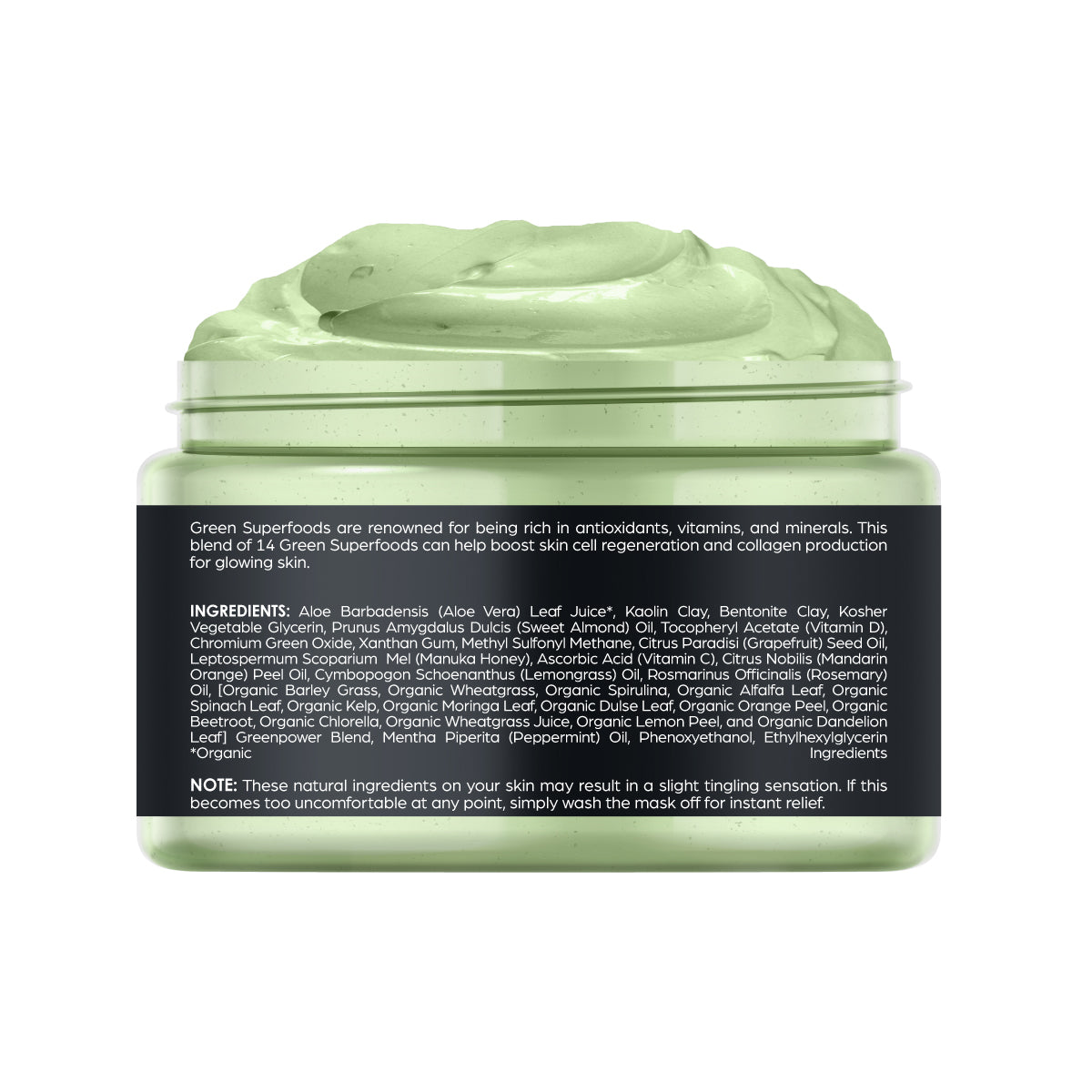 Green Superfood Facial Mask 6 oz – Moisturizing and Hydrating