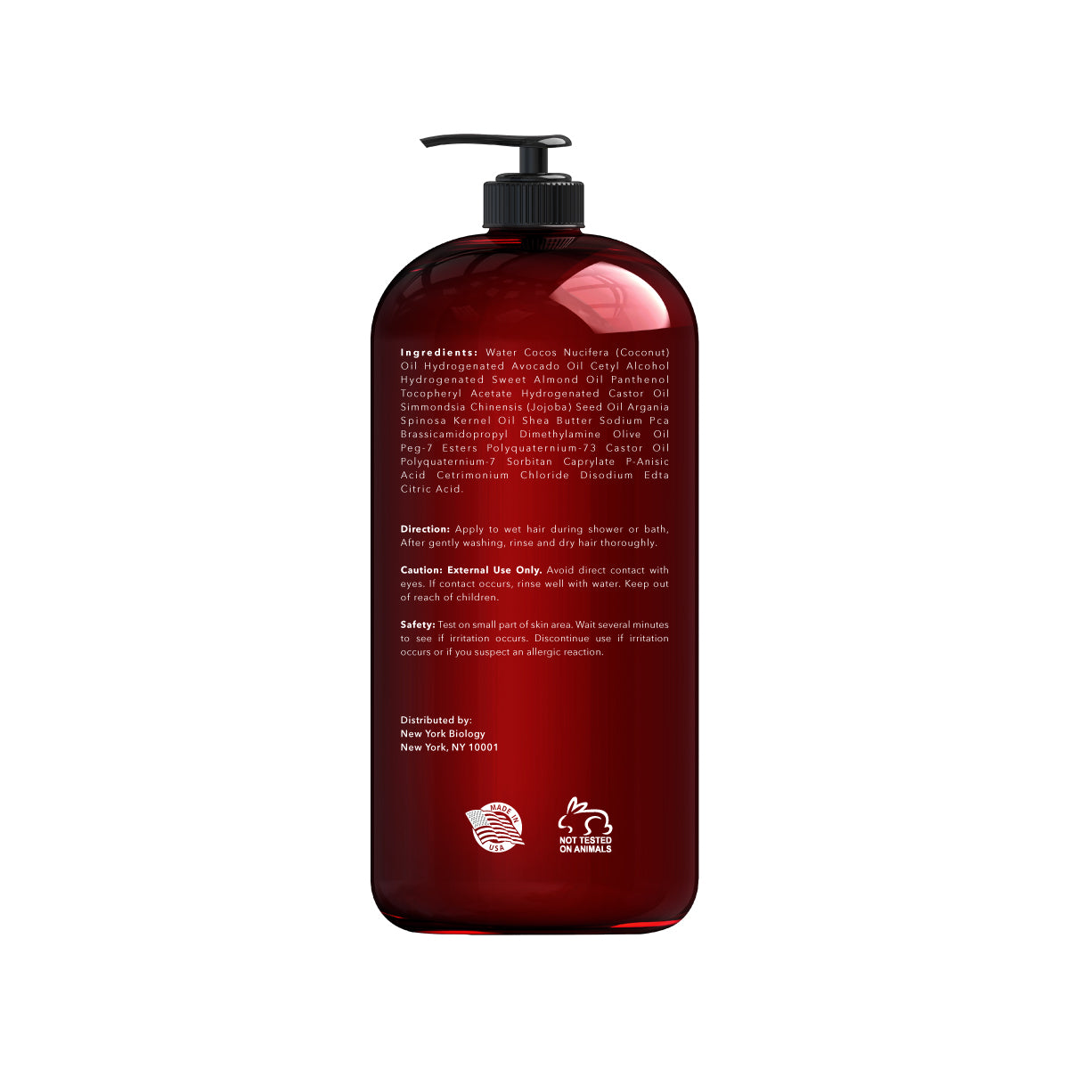 Virgin Coconut and Avocado Oil Conditioner - Helps Restore Shine, Hair Gloss - 16.9 fl Oz
