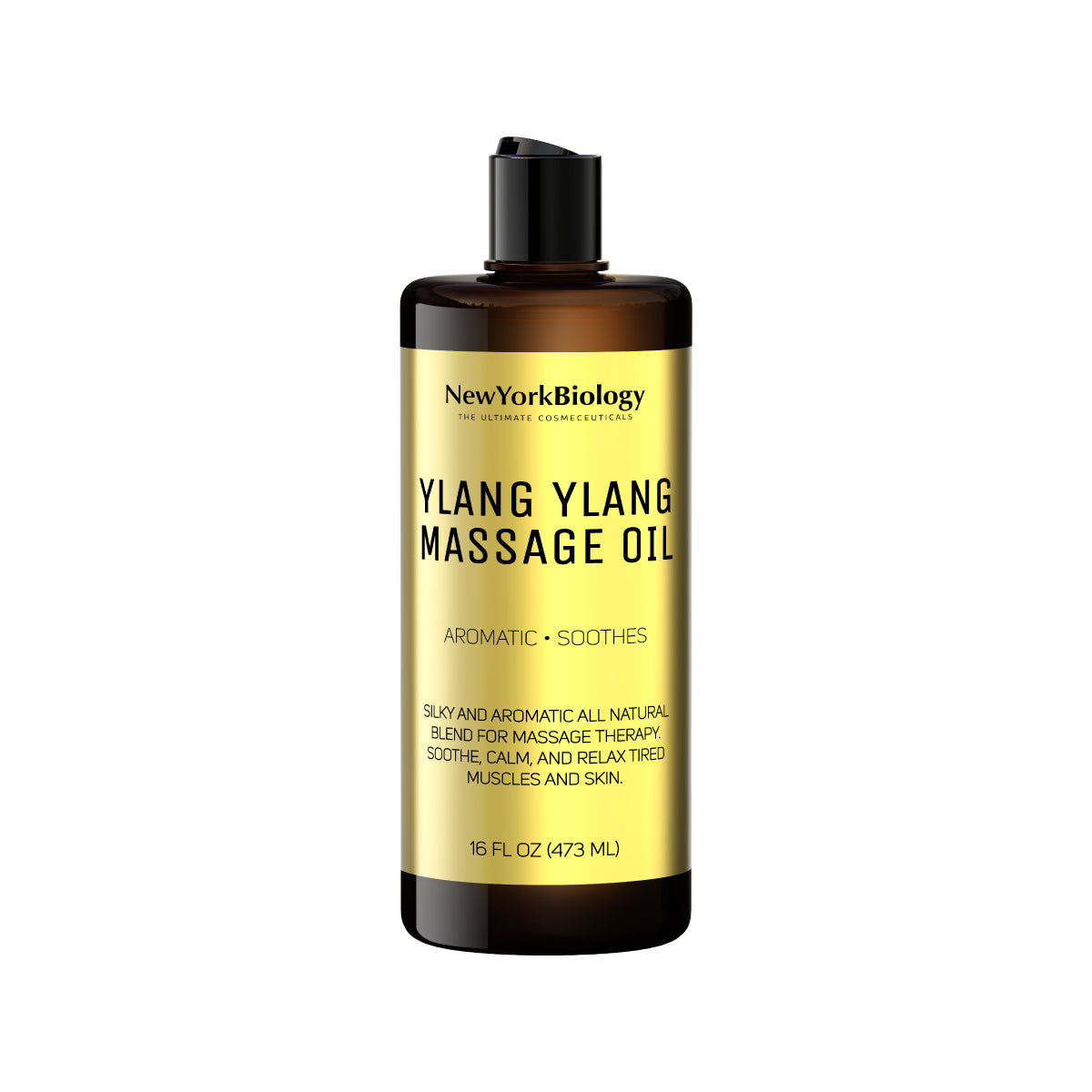Ylang Ylang Massage Oil 16 Fl. Oz - Made with 100% Natural Oils